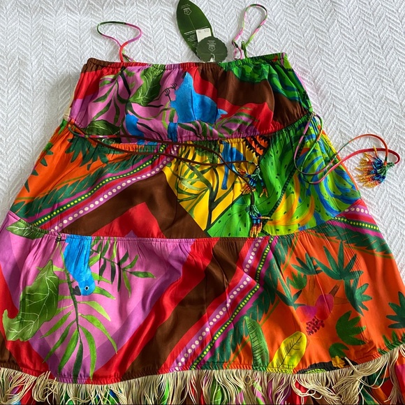 🍍FARM Rio Palila Fringe Midi Dress - Picture 3 of 10